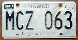 ROAD KILL - Hawaii 2022 - tablica z USA
