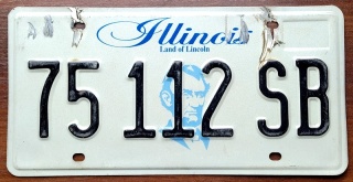 ROAD KILL - Illinois - tablica z USA