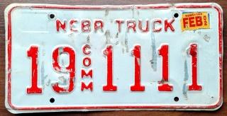 ROAD KILL - Nebraska 2002 - tablica z USA