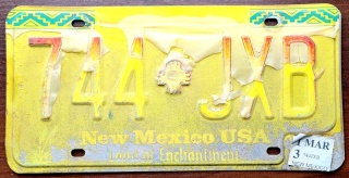 ROAD KILL - New Mexico 2013 - tablica z USA