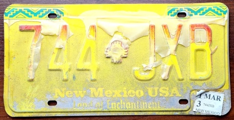 ROAD KILL - New Mexico 2013 - tablica z USA