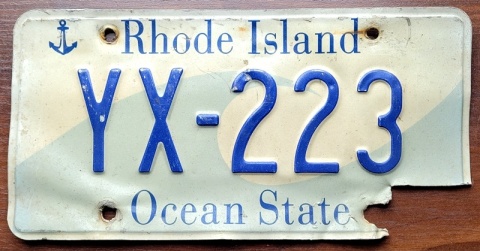 ROAD KILL - Rhode Island - tablica z USA