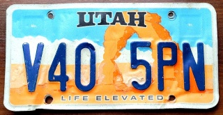 ROAD KILL - Utah - tablica z USA