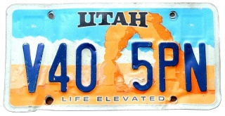 ROAD KILL - Utah - tablica z USA