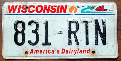 ROAD KILL - Wisconsin - tablica z USA