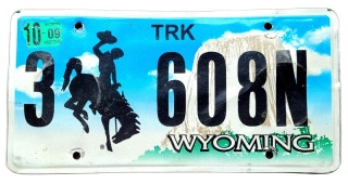 ROAD KILL - Wyoming 2009 - tablica z USA