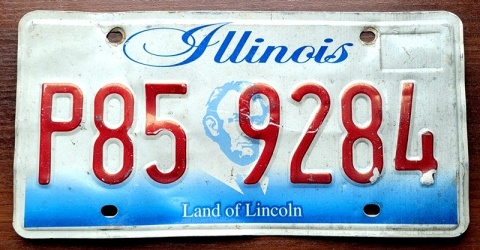 ROAD KILL - Illinois - tablica z USA