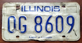 ROAD KILL - Illinois - tablica z USA