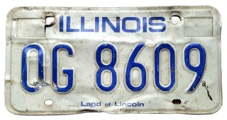 ROAD KILL - Illinois - tablica z USA