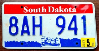 South Dakota 2004 - tablica z USA
