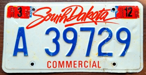 South Dakota 2000 - tablica z USA