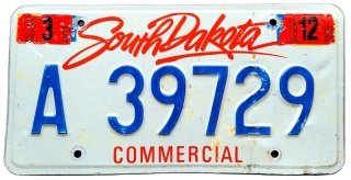 South Dakota 2000 - tablica z USA