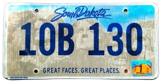 South Dakota 2021 - tablica z USA