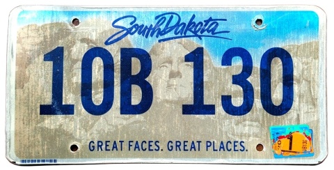 South Dakota 2021 - tablica z USA