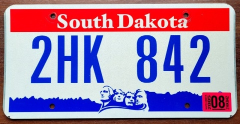 South Dakota 2005 - tablica z USA