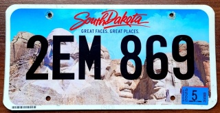South Dakota 2025 - tablica z USA