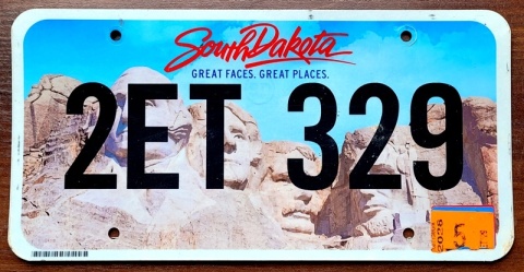 South Dakota 2026 - tablica z USA