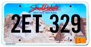 South Dakota 2026 - tablica z USA