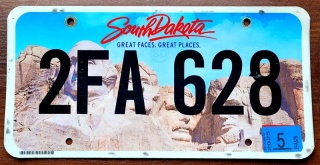 South Dakota 2025 - tablica z USA