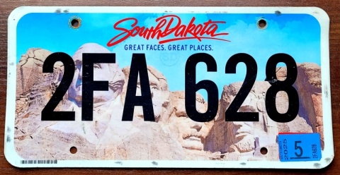 South Dakota 2025 - tablica z USA