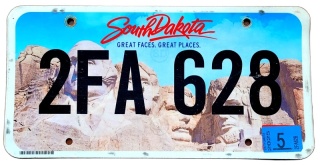 South Dakota 2025 - tablica z USA
