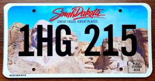 South Dakota - tablica z USA
