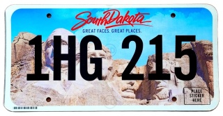 South Dakota - tablica z USA