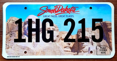 South Dakota - tablica z USA