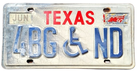 Texas - tablica z USA