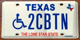 Texas - tablica z USA