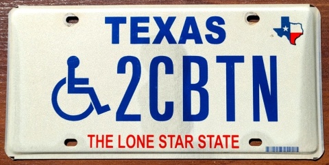 Texas - tablica z USA