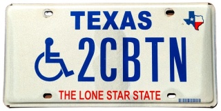 Texas - tablica z USA
