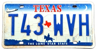 Texas - tablica z USA