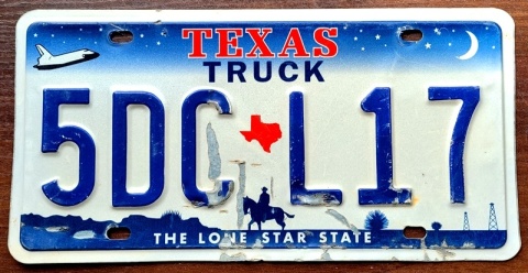 Texas - tablica z USA