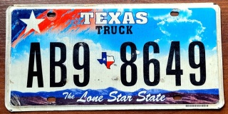 Texas - tablica z USA