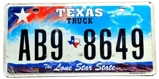 Texas - tablica z USA