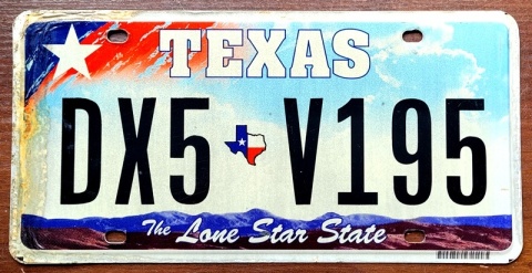 Texas - tablica z USA