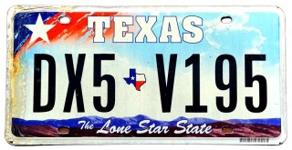 Texas - tablica z USA
