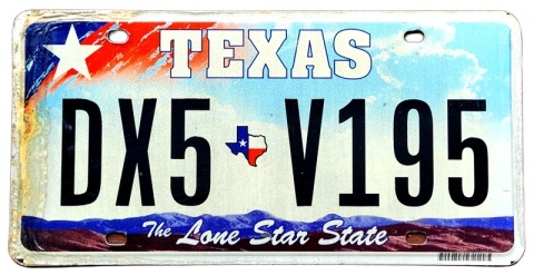 Texas - tablica z USA