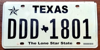 Texas - tablica z USA