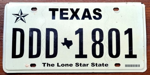Texas - tablica z USA