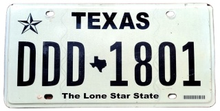 Texas - tablica z USA