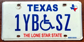 Texas - tablica z USA
