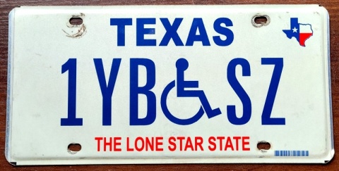 Texas - tablica z USA