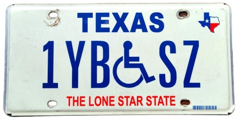 Texas - tablica z USA