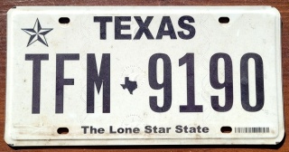 Texas - tablica z USA