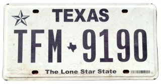 Texas - tablica z USA