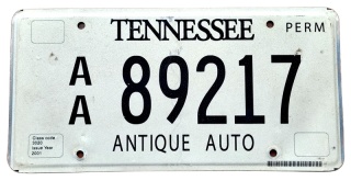 Tennessee - Antique Auto - tablica z USA