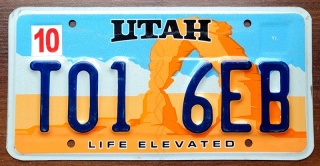 Utah - tablica z USA