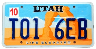 Utah - tablica z USA